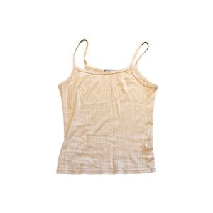 Brandy Melville Laced Cream/White Tank